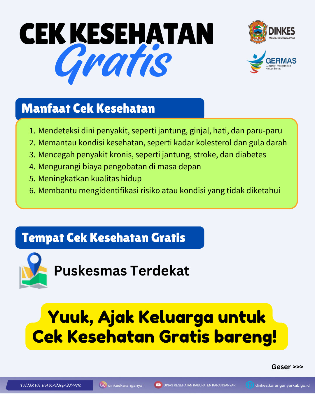 Cek Kesehatan Gratis